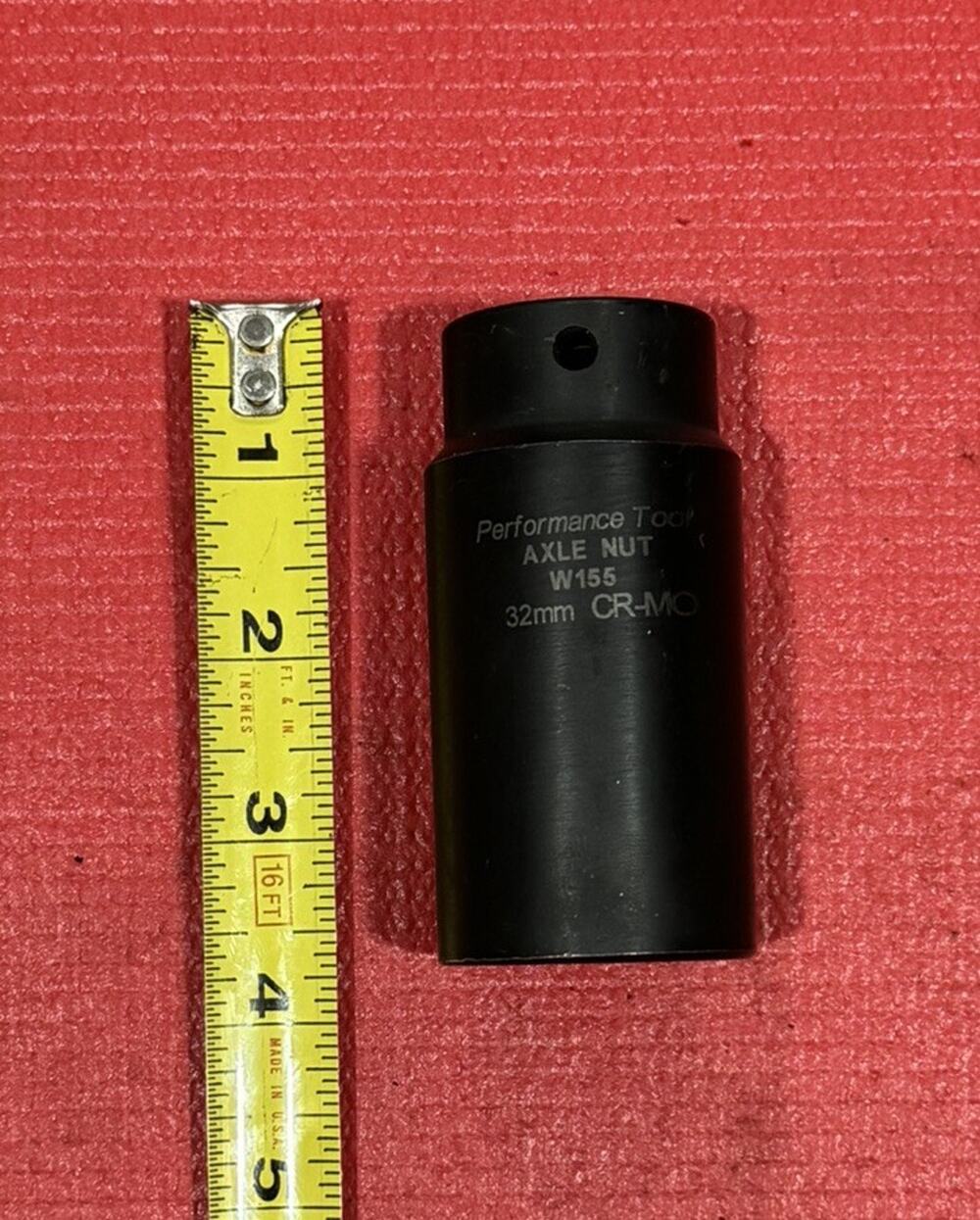 Performance Tools W155, 1/2” Drive Axle Nut Socket CR-MO Metric 32MM 6PT